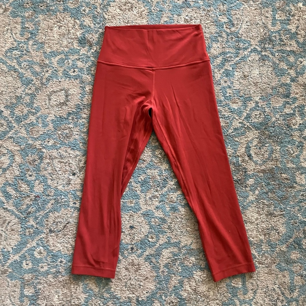 Lululemon Rust Orange Align Legging Size 6 With 2… - image 4